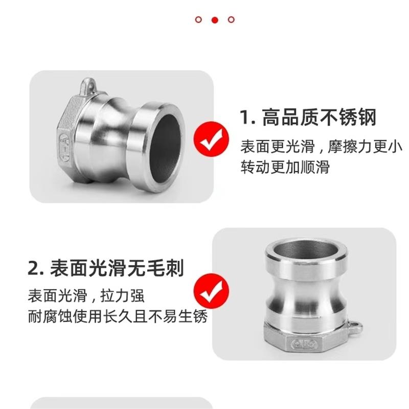盛京联硕 304不锈钢快速接头DN80[A型]3寸个高清大图
