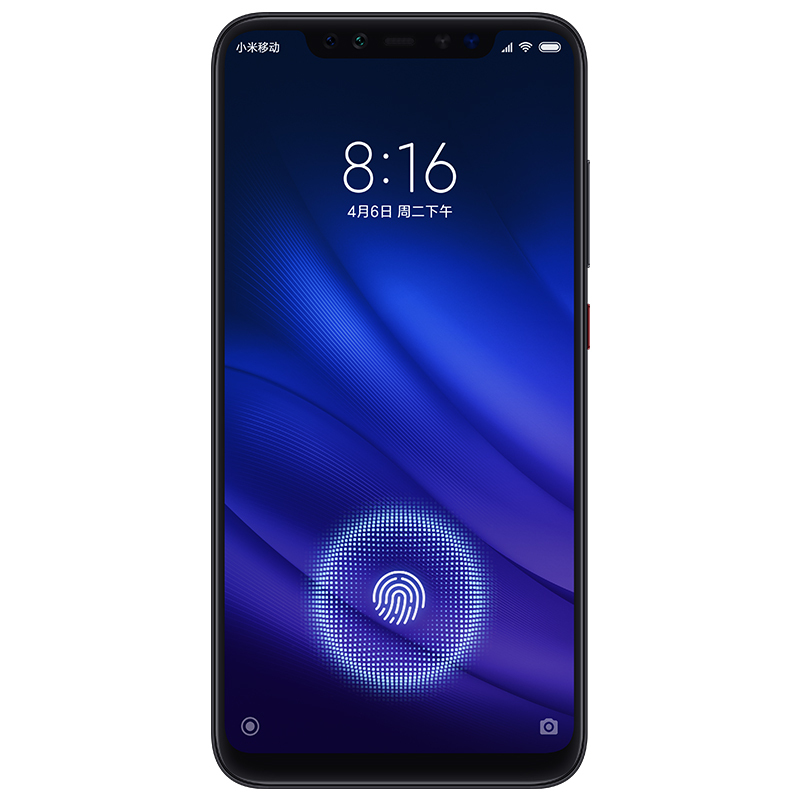 Xiaomi/小米 小米8 屏幕指纹版 6GB+128GB 黑色 移动联通电信4G全网通手机 AI双摄 全面屏