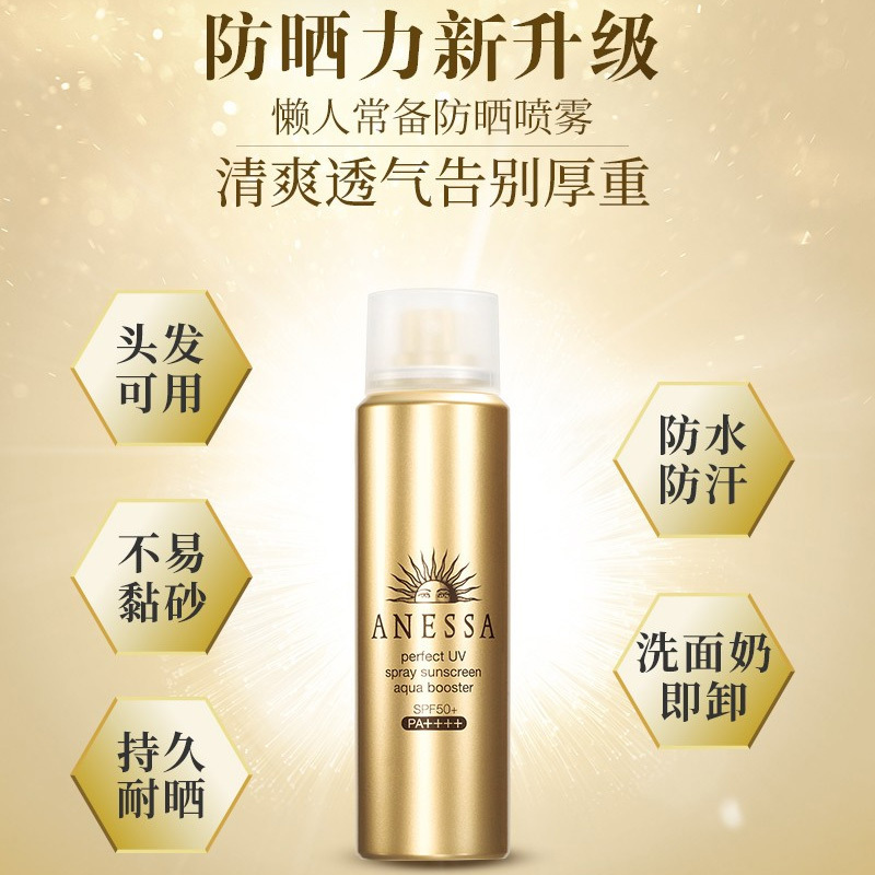 SHISEIDO 资生堂 安耐晒防晒霜 防晒喷雾60g(安热沙SPF50+ PA++++ )