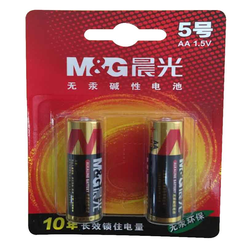 晨光 ARC92554电池 5号电池 AA 1.5V无汞环保 碱性电池 1粒装