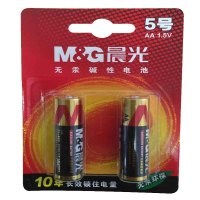 晨光 ARC92554电池 5号电池 AA 1.5V无汞环保 碱性电池 1粒装