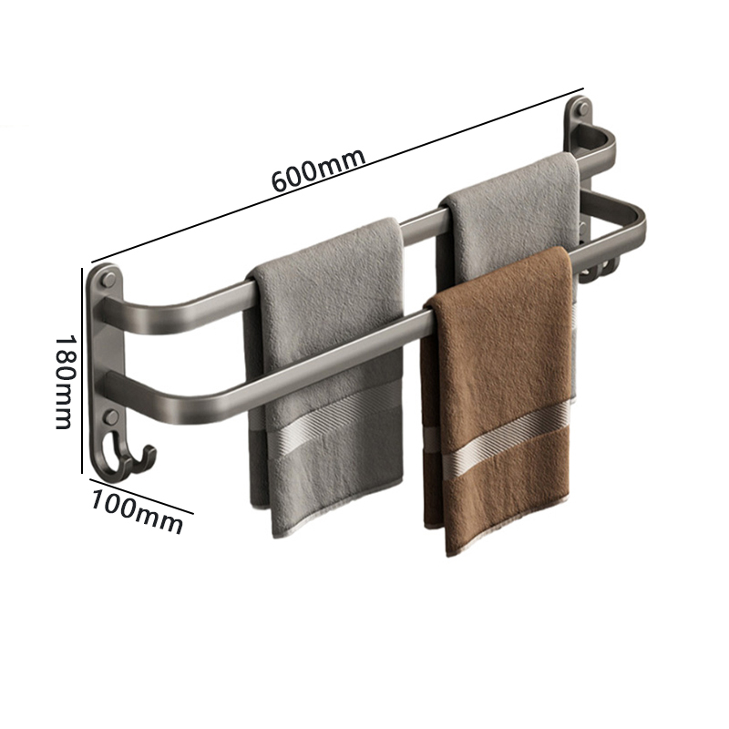 豫汉迎多杆毛巾架 双杆毛巾架600*100*180mm个