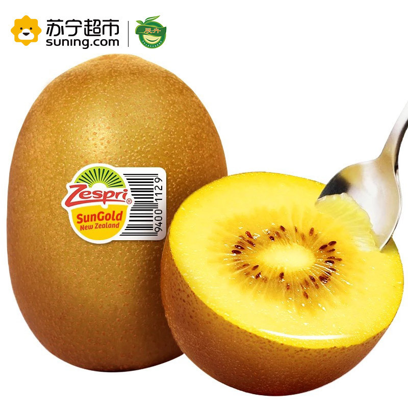 展卉 新西兰进口佳沛阳光金奇异果 6个装 单果重约90-100g 新鲜水果