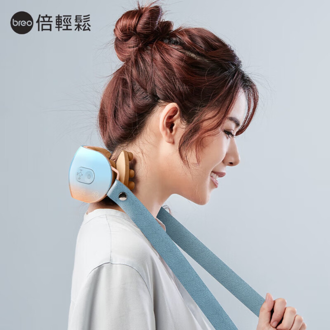 倍轻松(breo)颈部按摩仪 iNeck M2 蓝色高清大图