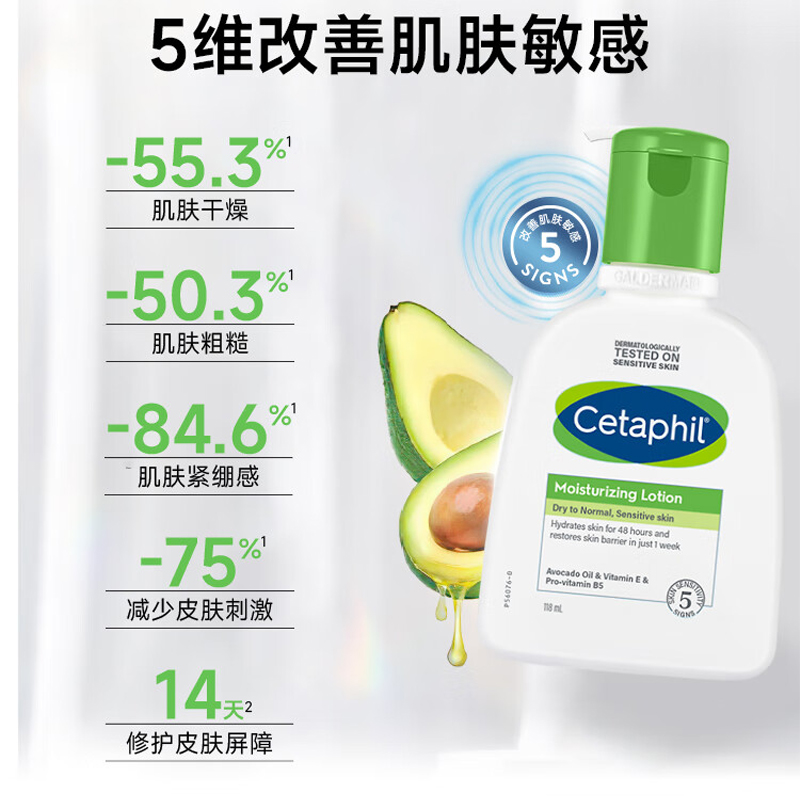 丝塔芙牛油果润肤乳液118ml滋润面霜护手霜身体乳 护肤品修护屏障敏感肌高清大图