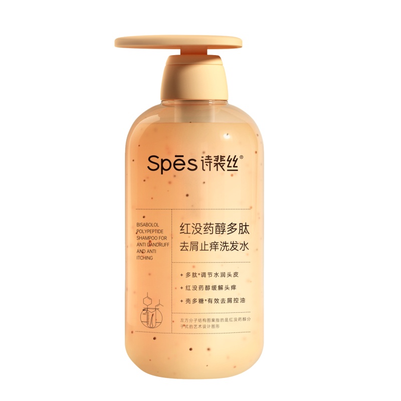诗裴丝(Spes) 500ml*2 红没药醇多肽去屑止痒洗发水 蓬松洗发露 (单位:瓶)