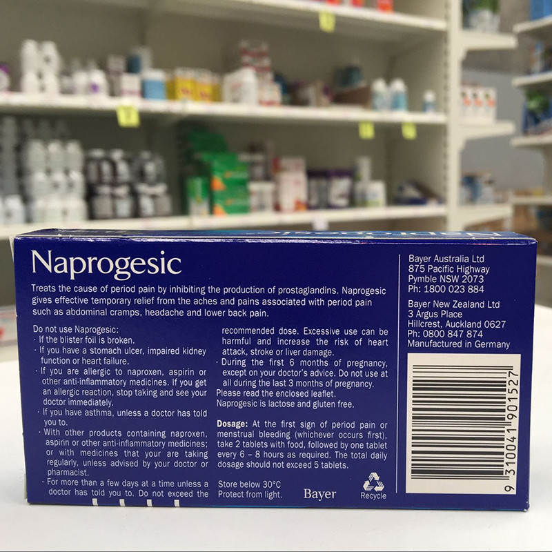 痛经缓释片[1盒×24片]Naprogesic 缓解周期不适 [海外购 澳洲直邮]