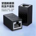 毕亚兹/biaze 网线转接头对接头器网络直通头RJ45网口连接器双通头模块网线延长8P8C 10个装