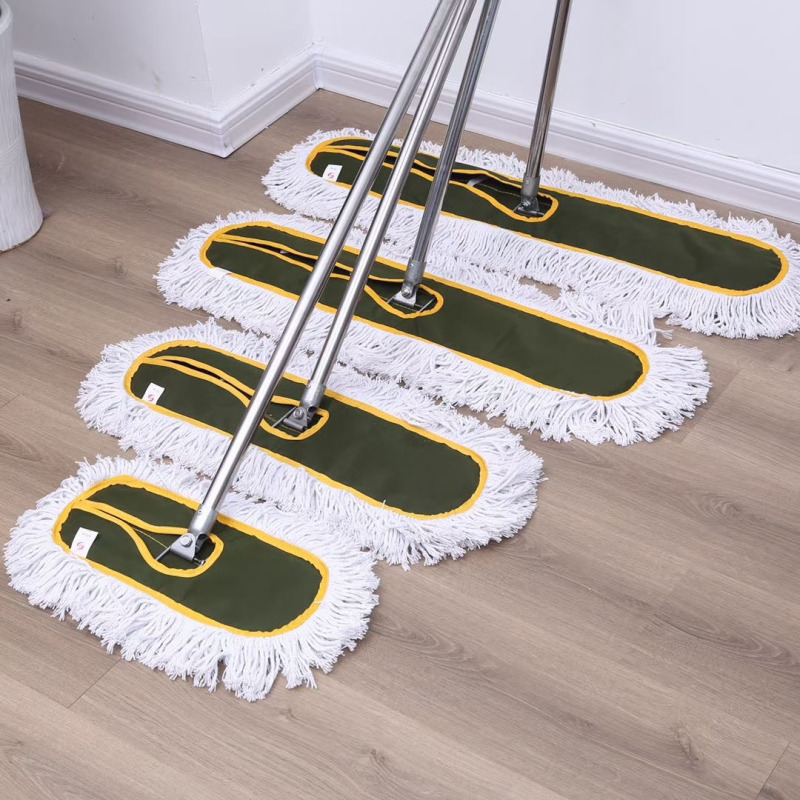 礼千初 拖把平拖尘推宽头地拖平板棉线拧水拖把 全套加厚帆布螺丝款 90CM高清大图