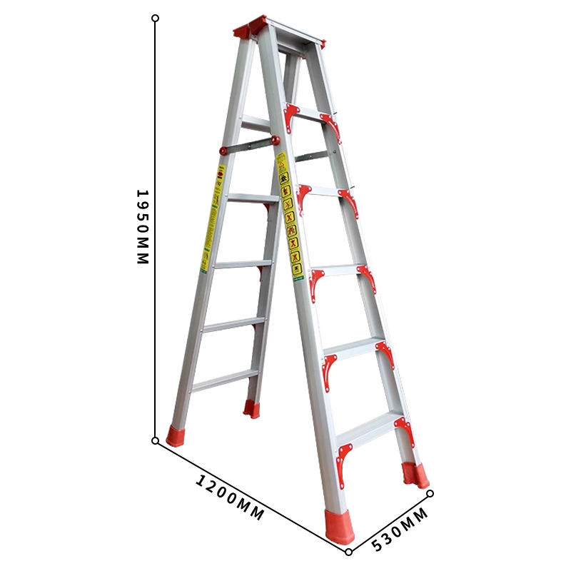 臻远 ZY4060606铝合金人字梯家用折叠梯双面扶梯六步梯2米高清大图
