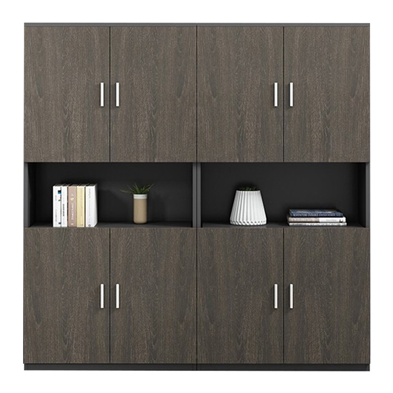 创世人 办公家具文件柜木质办公柜子高柜简约现代储物落地书柜老板桌背柜财务办公室柜子高清大图