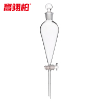 高翊柏 33010130 分液漏斗 玻璃活塞30ml 实验室梨形油液分离分液器加液滴液漏斗