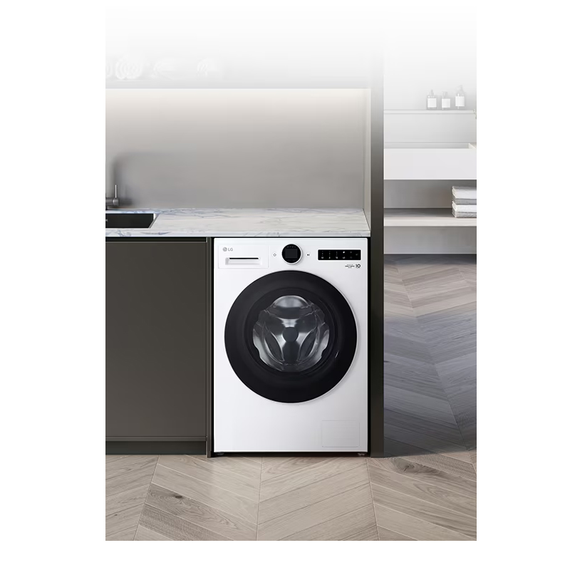 LG FG12CA2C 12Kg 晨露白 觅境系列大容量超薄全嵌直驱变频滚筒全自动滚筒洗衣机高清大图