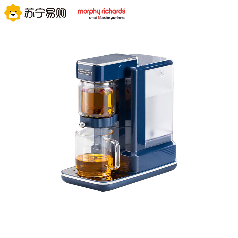 摩飞即热式饮水机家用办公室自动冲泡茶吧机小型桌面台式直饮机速热电热水壶MR6087 轻奢蓝