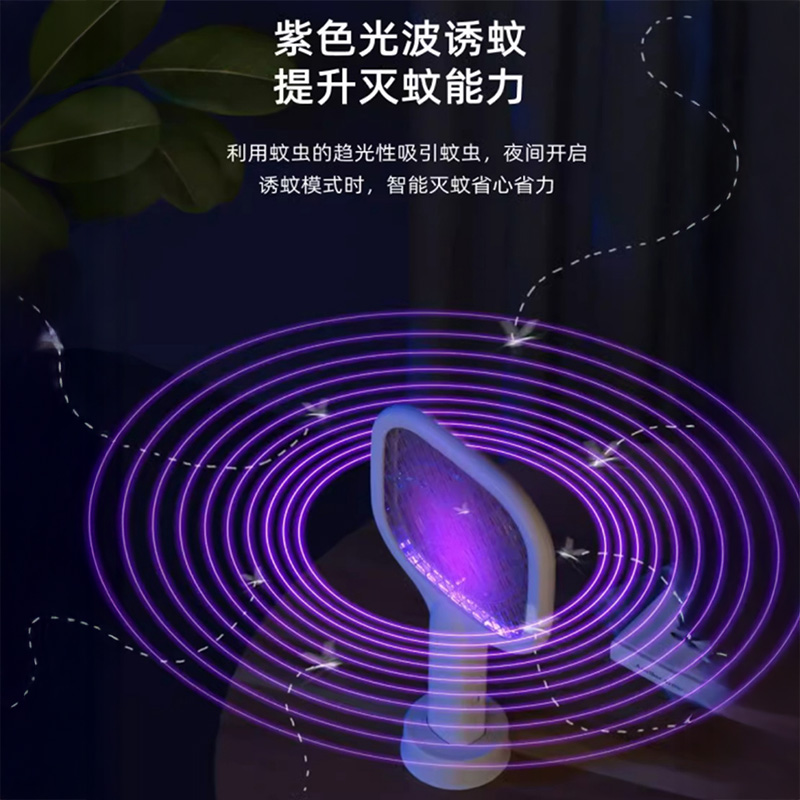 [补贴10%]家用usb灭蚊灯紫光电蚊拍诱杀灭蚊户外野餐随身车载低功耗驱蚊器高清大图