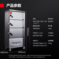 德玛仕(DEMASHI)商用蒸饭柜蒸包子蒸饭机车全自动 3层10盘SZXY15B-100Y-3M (液化气 工程款)