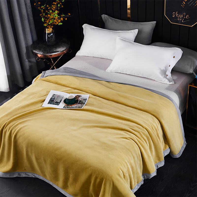 天琴高分子臻丝复合毯TQ-B078柔软丝绒毛毯 1.8m*2m高清大图