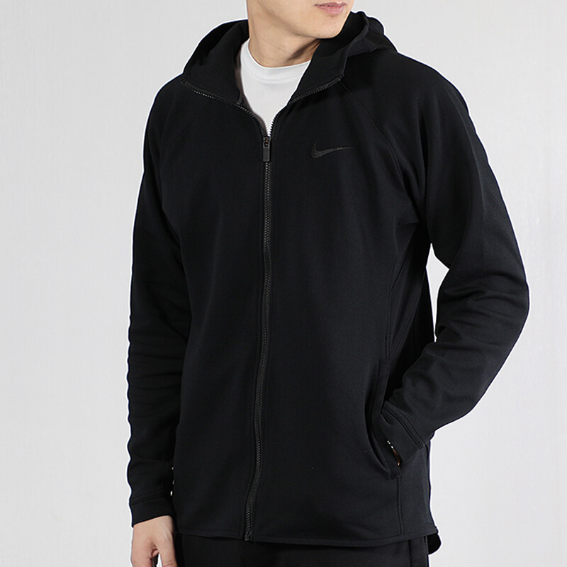 nike耐克男装春秋款新品运动服休闲舒适保暖连帽防风运动夹克外套ar