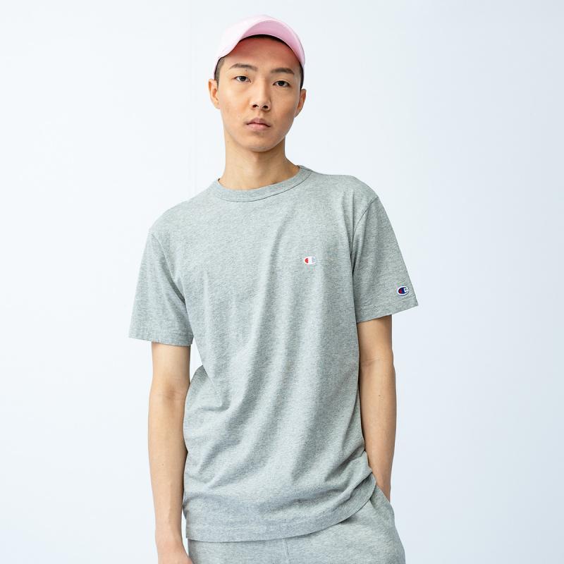 champion冠军潮流简约小c圆领休闲运动logot恤