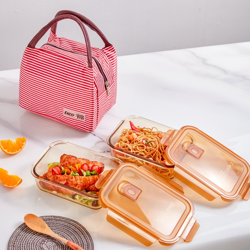 玻璃饭盒玻璃保鲜盒便携饭盒高清大图