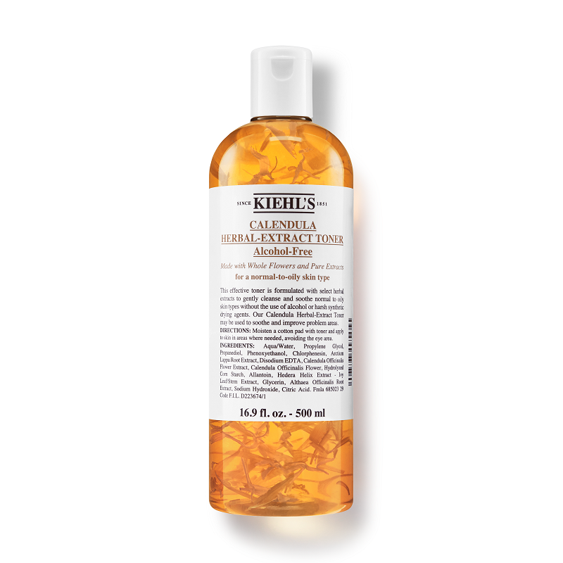 (Kiehl’s)科颜氏金盏花爽肤水500ml 植萃化妆水柔肤水 修护泛红 敏感去闭口 舒缓肌肤高清大图
