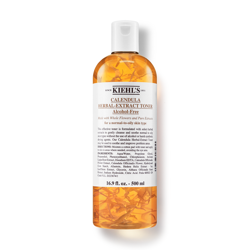 (Kiehl’s)科颜氏金盏花爽肤水500ml 植萃化妆水柔肤水 修护泛红 敏感去闭口 舒缓肌肤