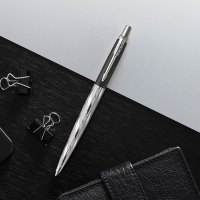 派克PARKER 签字笔 乔特系列后现代黑凝胶水笔 中性笔 学生商务办公日常书写专用按动式原子笔佩戴0.55mm水性笔芯