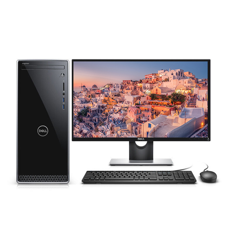 戴尔（DELL）灵越ins3470/3670 R1328S 21.5英寸商用家用办公主机台式机电脑整机 酷睿I3 4GB 1TB 无线WIFI 蓝牙 大机箱小机箱可选 备注