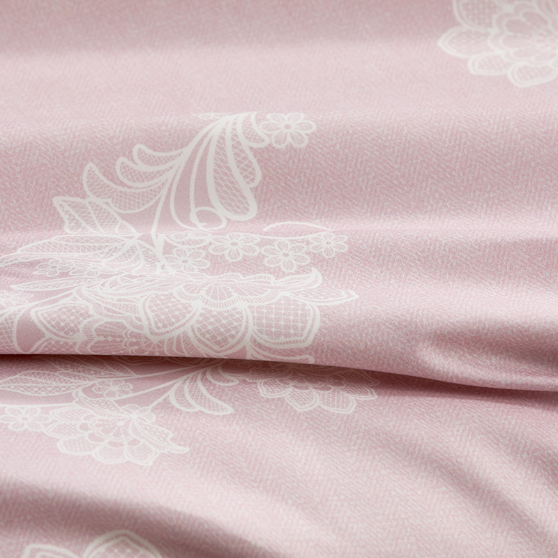 水星家纺 DH若影雅致蚕丝被(水晶玫瑰色)122964200cm*230cm高清大图