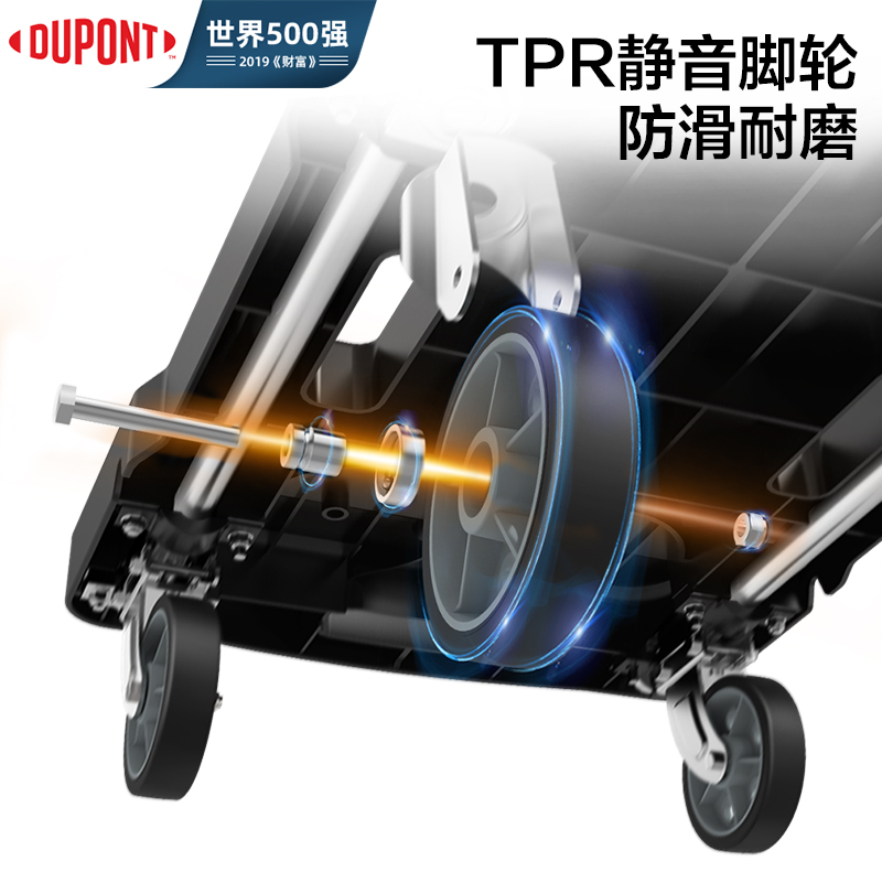 DuPont杜邦世界500强折叠小推车手推车手拉车平板车拉杆行李车便携拖车拉货搬运乌龟车购物车家居绿色小推车承重300斤