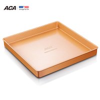 北美电器(ACA)方烤盘ABT-BWS11A 蛋糕模具电烤箱烤盘 11寸正方形重型钢饼干月饼蛋糕卷牛轧糖盘模具烤箱用