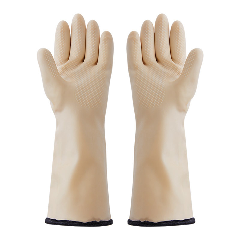 三维工匠厨房防水隔热手套乳胶防烫家务洗碗食品用加厚防油溅