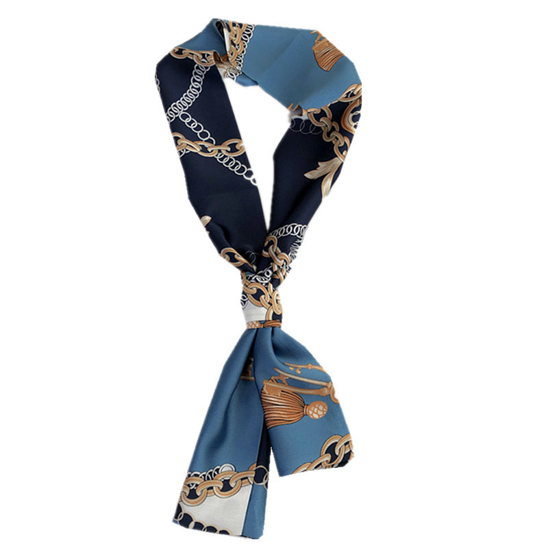 盛世尼曼装饰围巾职业气质搭西装长条小丝巾长方形春秋护颈长巾工作服