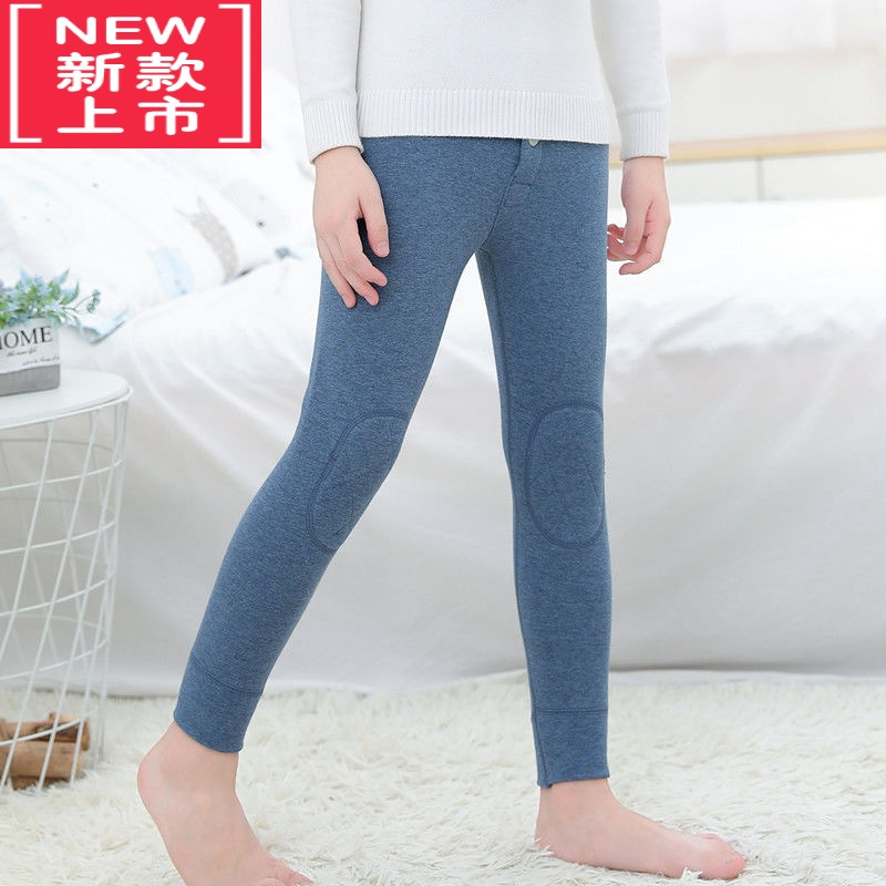 可莉允男童加绒保暖裤儿童秋裤内穿棉毛裤加厚棉裤秋冬季宝宝护膝打底裤