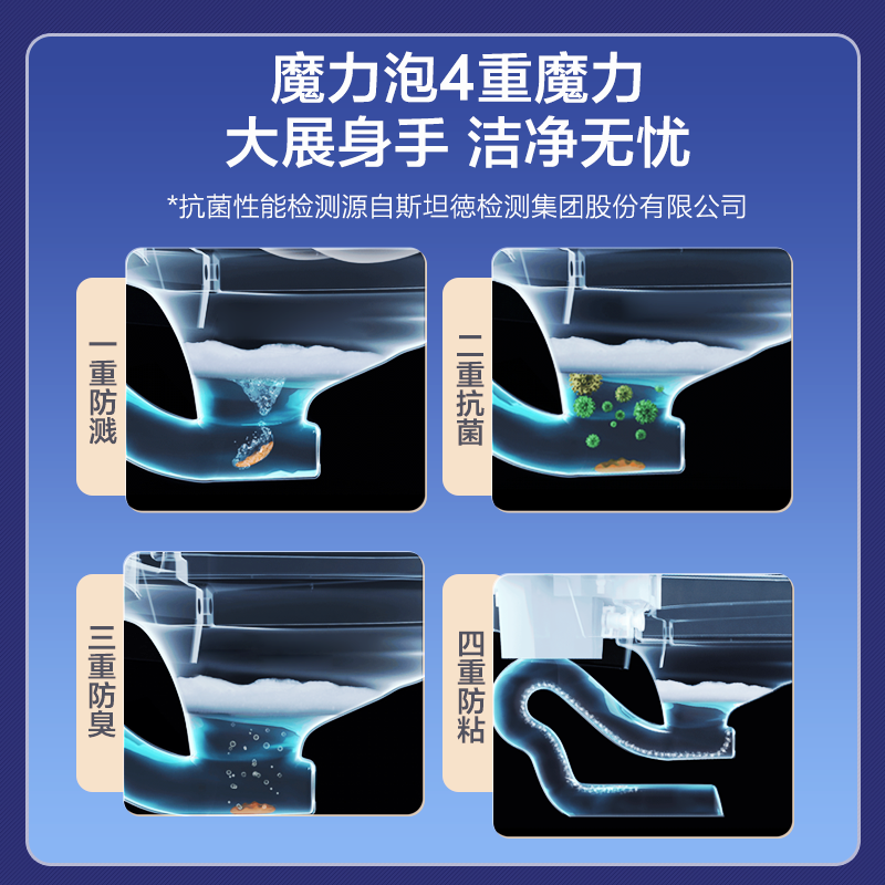 九牧(JOMOO)新款魔力泡智能马桶ZS650男士小便贴自动除臭多种清洗模式全功能一体机智能坐便器S650