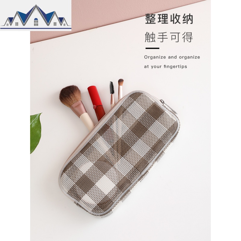 化妆包女小号便携随身大容量化妆品收纳袋口红盒洗漱包ins风超火 三维工匠收纳包高清大图