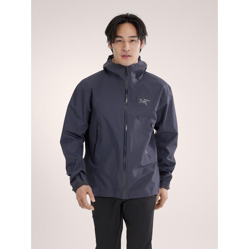 Arc'teryx男士全能防水防风透气轻量化冲锋衣户外休闲多功能GORETEX外套 XXL Black_Sapphire
