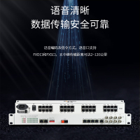 博扬 综合业务电话光端机 4路E1+30路电话+4路百兆以太网物理隔离 单纤100km 机架式 1对