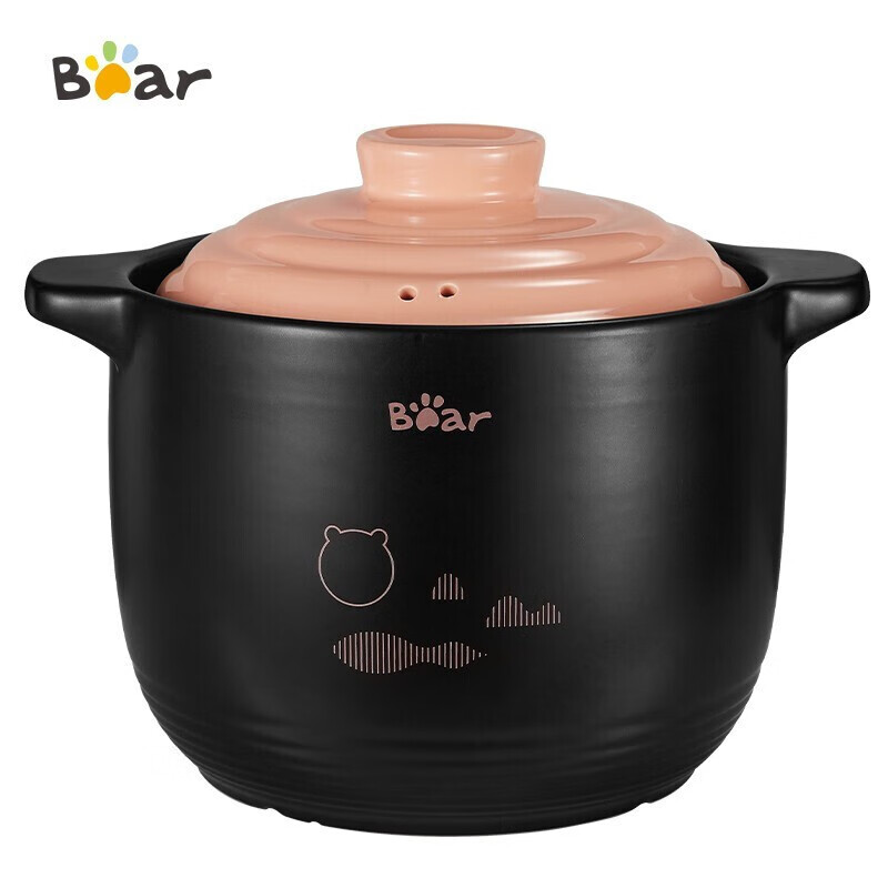 小熊(Bear)砂锅煲汤炖锅中药锅煎药壶陶瓷炖汤煲仔饭沙锅炖锅家用养生石锅 加深汤锅CP-G0023 6.5L高清大图
