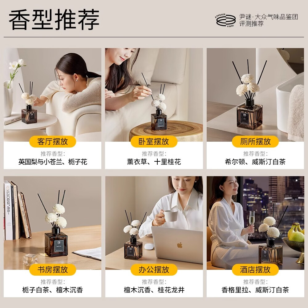 尹谜(YINMI)东方雅韵无火香薰 200ml高清大图