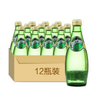 【中粮我买网】巴黎水有气天然矿泉水瓶装330mlx12瓶 法国进口