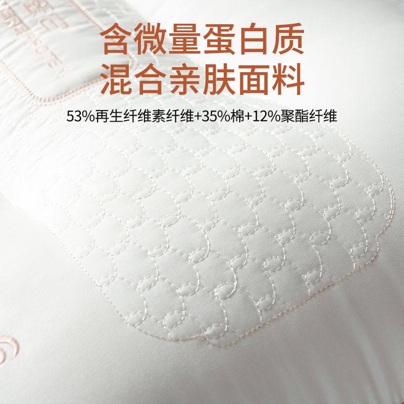 枕头枕芯家用睡觉成人枕睡眠中高枕选带枕套高清大图