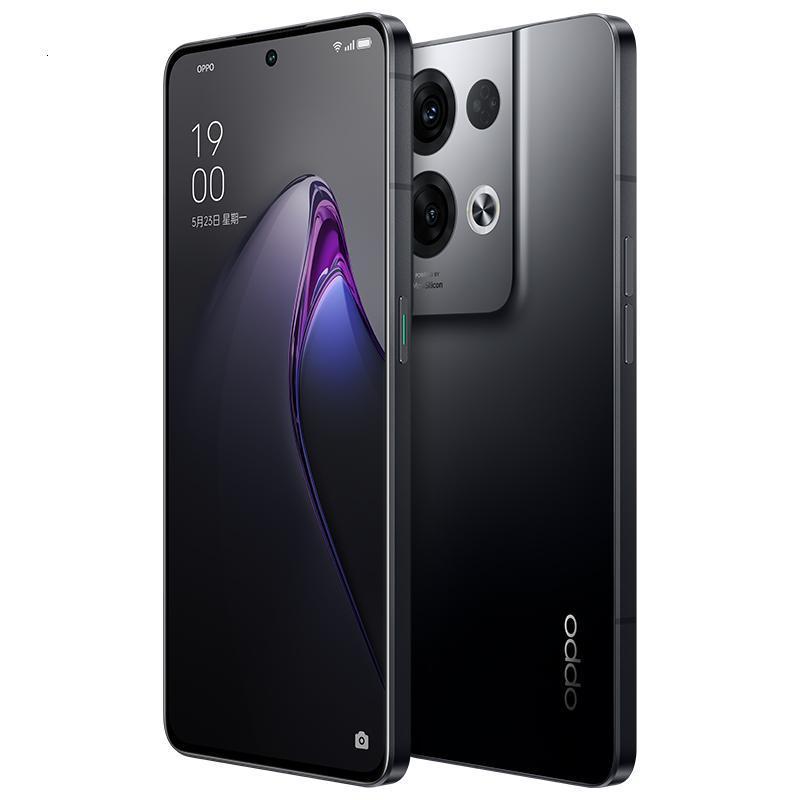 OPPO Reno8 Pro+ 暗涌黑 8G+256G 5G手机 天玑8100-MAX 芯片 长寿版 80W 超级闪充 120Hz OLED 超清屏 全网通手机
