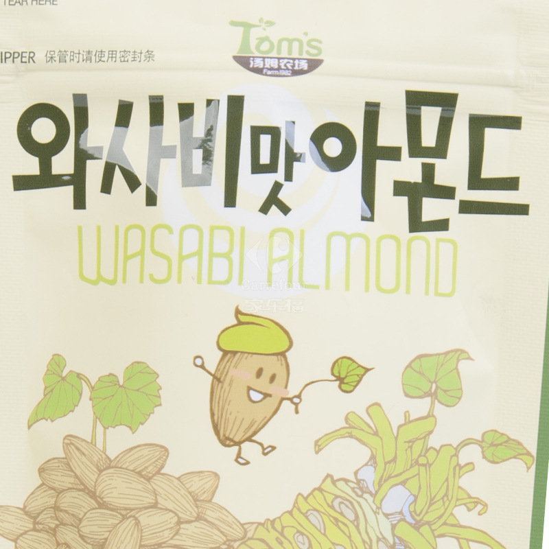 汤姆农场(Tom’s Farm) 芥末味扁桃仁 80g 韩国进口