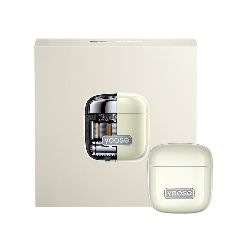 有色 剃须刀二合一 D1-T 小魔方青春版-亚麻白 标准礼盒