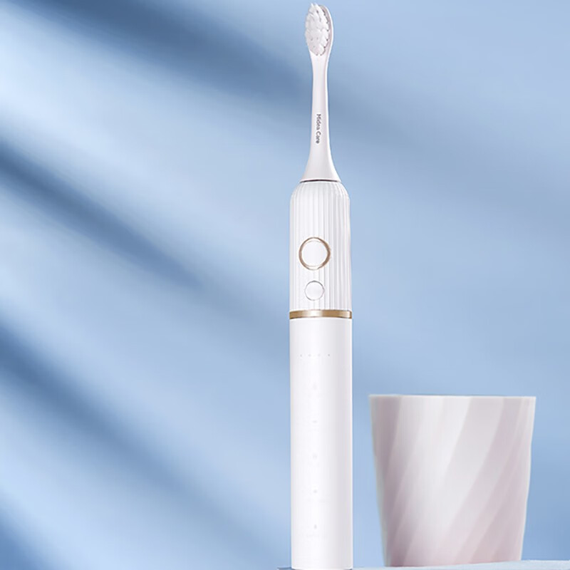 美的(Midea) 电动牙刷成人 声波震动 智能换区提醒 软毛刷头MC-AJ0501高清大图