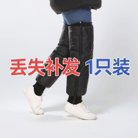 电动摩托车护膝骑行保暖冬季挡风护腿电瓶车男女加厚防水防寒护具 单个黑色【牛津布】