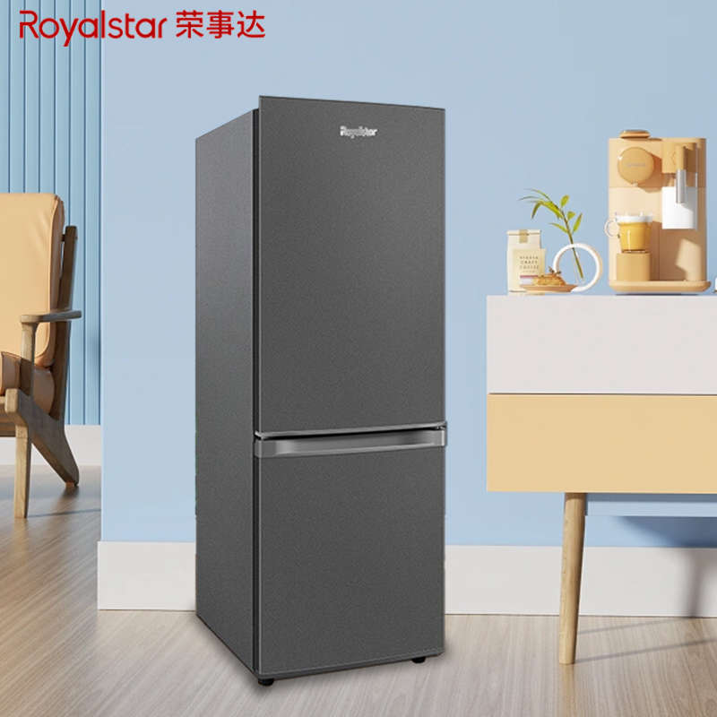 荣事达165升迷你冰箱小型家用租房冰箱宿舍小冰箱大容量节能低音BCD-165L9RSZ(钛深灰)