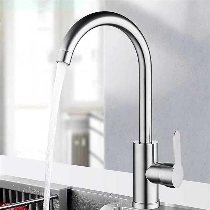 沃奈斯 Oh nice 冷热水水龙头 不锈钢材质[含60cm进水管] 个高清大图