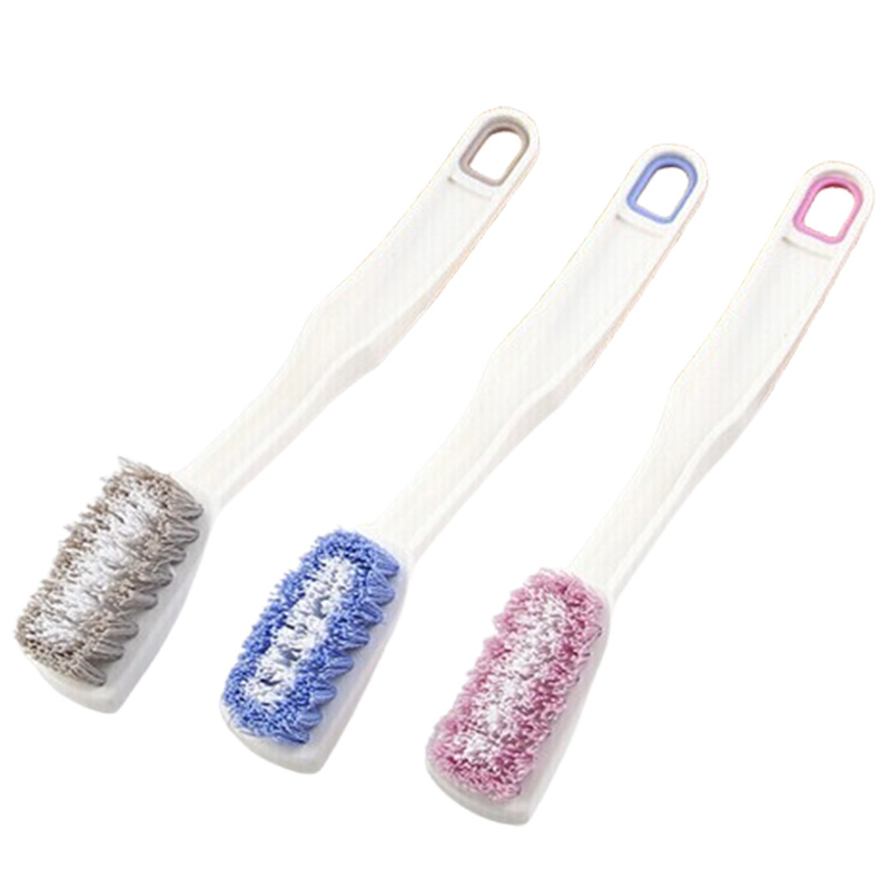 茶花刷子自带把手细密刷毛软硬适中灵活去污鞋刷4408(颜色随机)